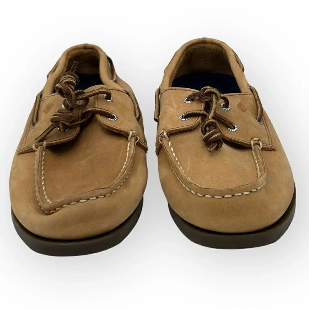NWOT Sperry Casual Shoes Brown Boys 4 leather classic